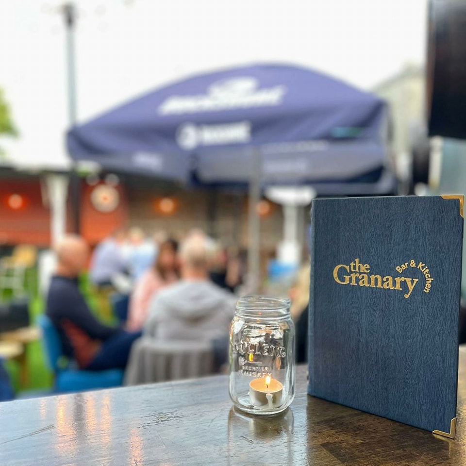 The Granary Menu Outside